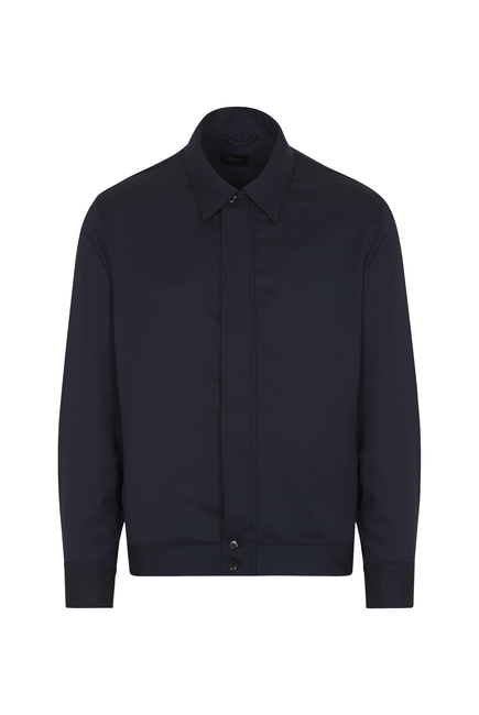 Wool Shirt Collar Blouson