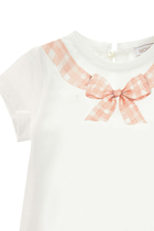 Kids Bow Print Jersey T-Shirt