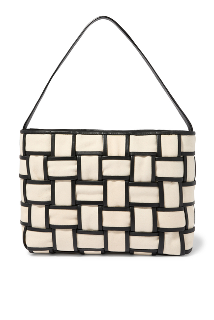 Border Woven Mini Tote