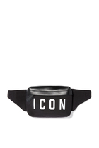 حقيبة خصر نايلون بطبعة Icon