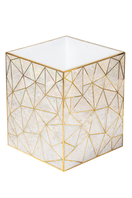 Crackled Mop Shell Waste Bin