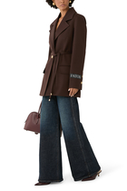  Longline Single-Breasted Jacket