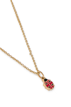 Kids Mini Lady Bug Pendant, 14k Yellow Gold & Enamel