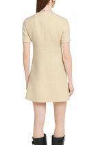 Textured Wool Tweed Dress