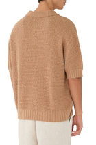 Textured Knit Polo