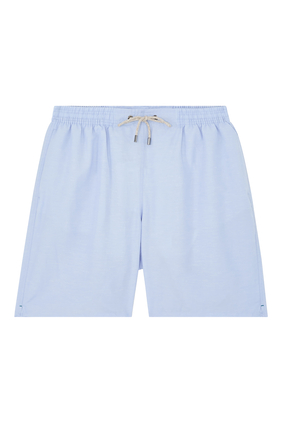Linen Blend Swim Shorts