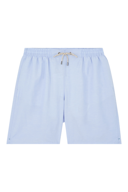 Linen Blend Swim Shorts