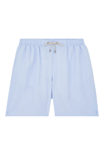 Linen Blend Swim Shorts