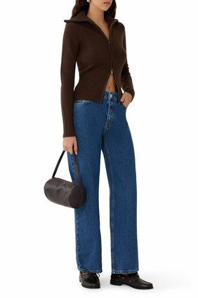 Line Wool Cardigan