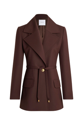  Longline Single-Breasted Jacket