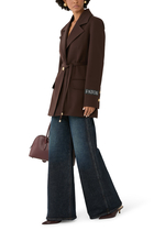  Longline Single-Breasted Jacket