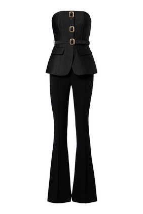 Taffeta Bandeau Jumpsuit