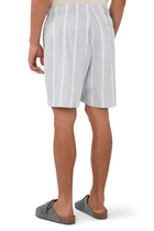 Gradient Cotton Stripe Shorts 