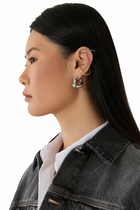 Lou Ear Cuffs, Silver-Plated Stainless Steel