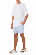 Linen Blend Swim Shorts