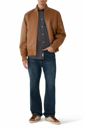 EASTON-SA 2-in-1 Reversible Leather Bomber Jacket