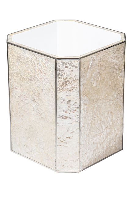 Crackled Mop Shell Waste Bin
