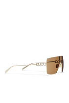 GG1936S Rectangular Frame Sunglasses