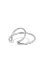 Lou Ear Cuffs, Silver-Plated Stainless Steel