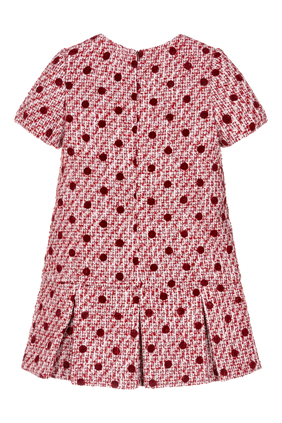 Kids Polka Dot Bouclé Dress