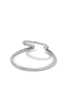 Lou Ear Cuffs, Silver-Plated Stainless Steel