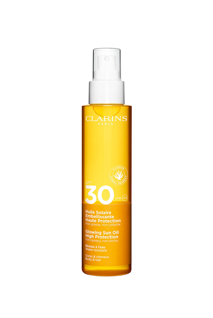 زيت للحماية من الشمس والحصول على بشرة متوهجة مع عامل الحماية SPF30