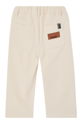 Suede Straight-Leg Pants