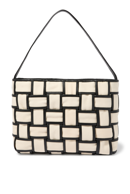 Border Woven Mini Tote