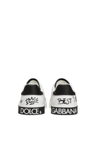 Kids Graphic Print Calfskin Portofino Light Sneakers