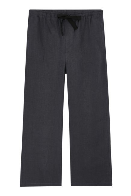 Wide Leg Linen Trousers