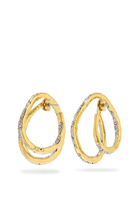 Solanales Crystal Spiral Post Earrings