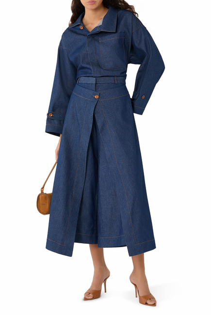 Sanctuary Denim Asymmetric Boxy Jacket