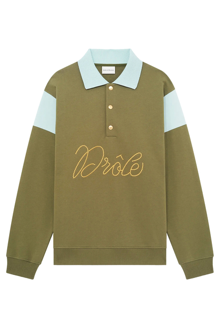 Logo Braided Polo Shirt