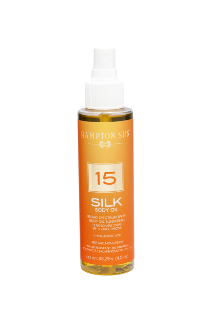زيت حريري للجسم مع عامل الحماية من الشمس SPF 15