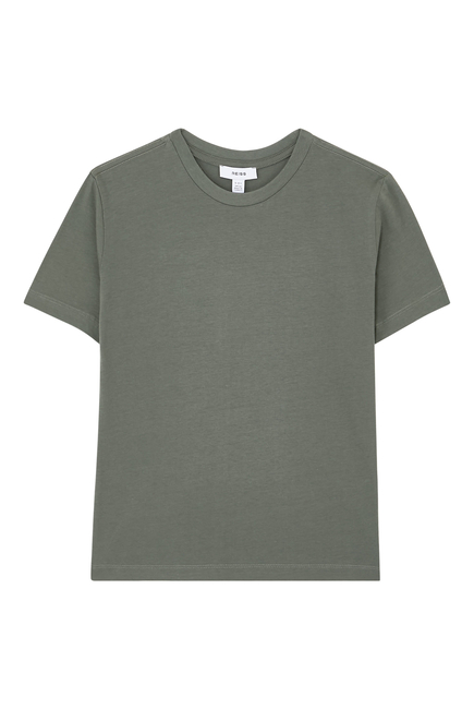 Kids Cotton Crew Neck T-Shirt