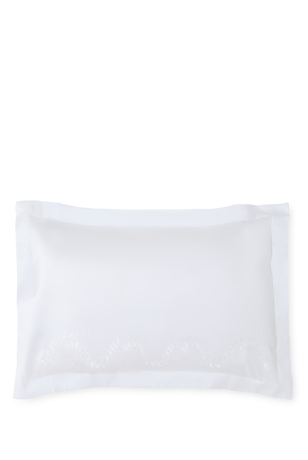 Laurels Embroidery 600TC Sateen Square Pillowcase