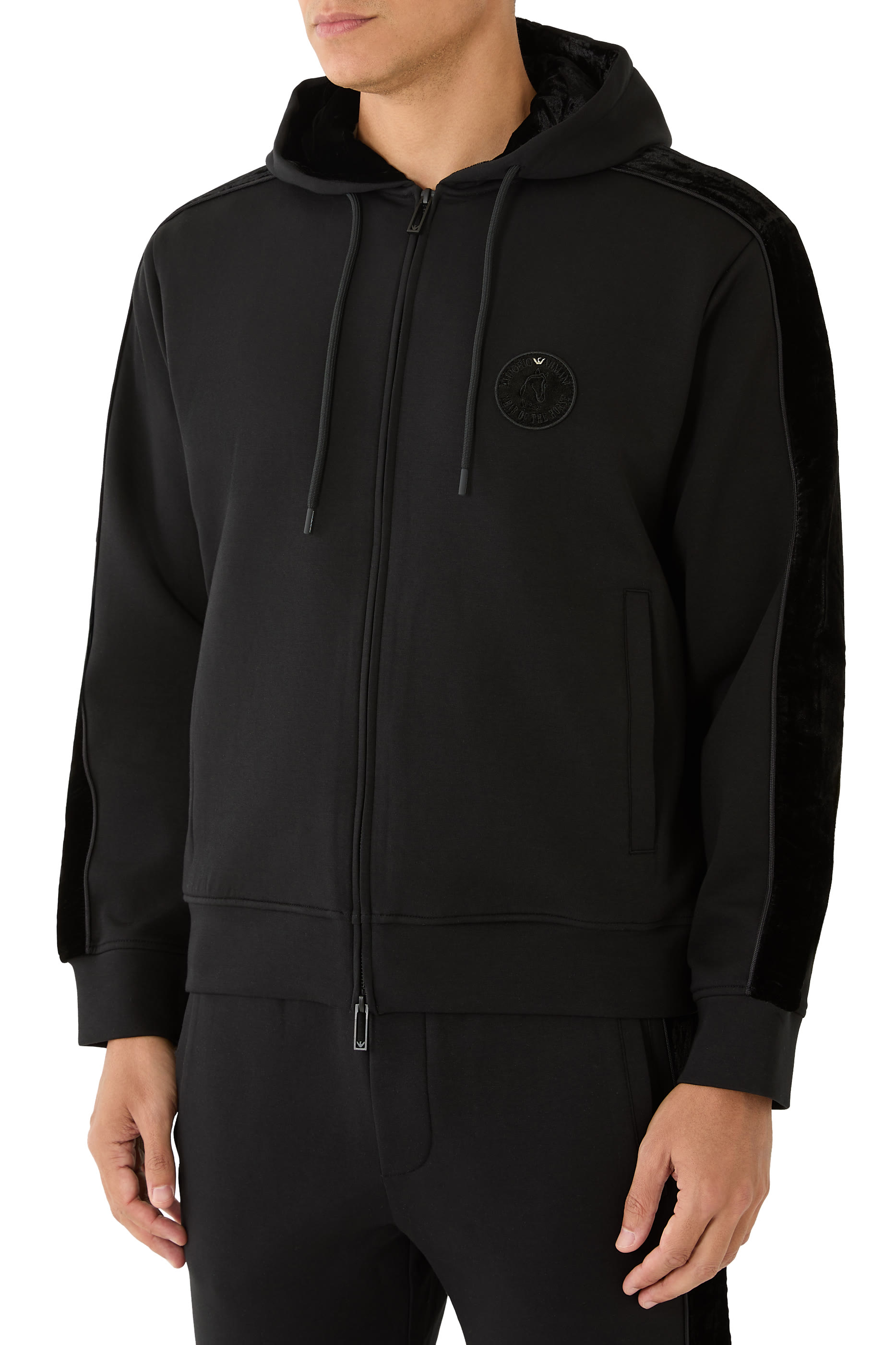 سويت شيرت بغطاء رأس جيرسيه مزدوج بإصدار للسنة الصينية الجديدة