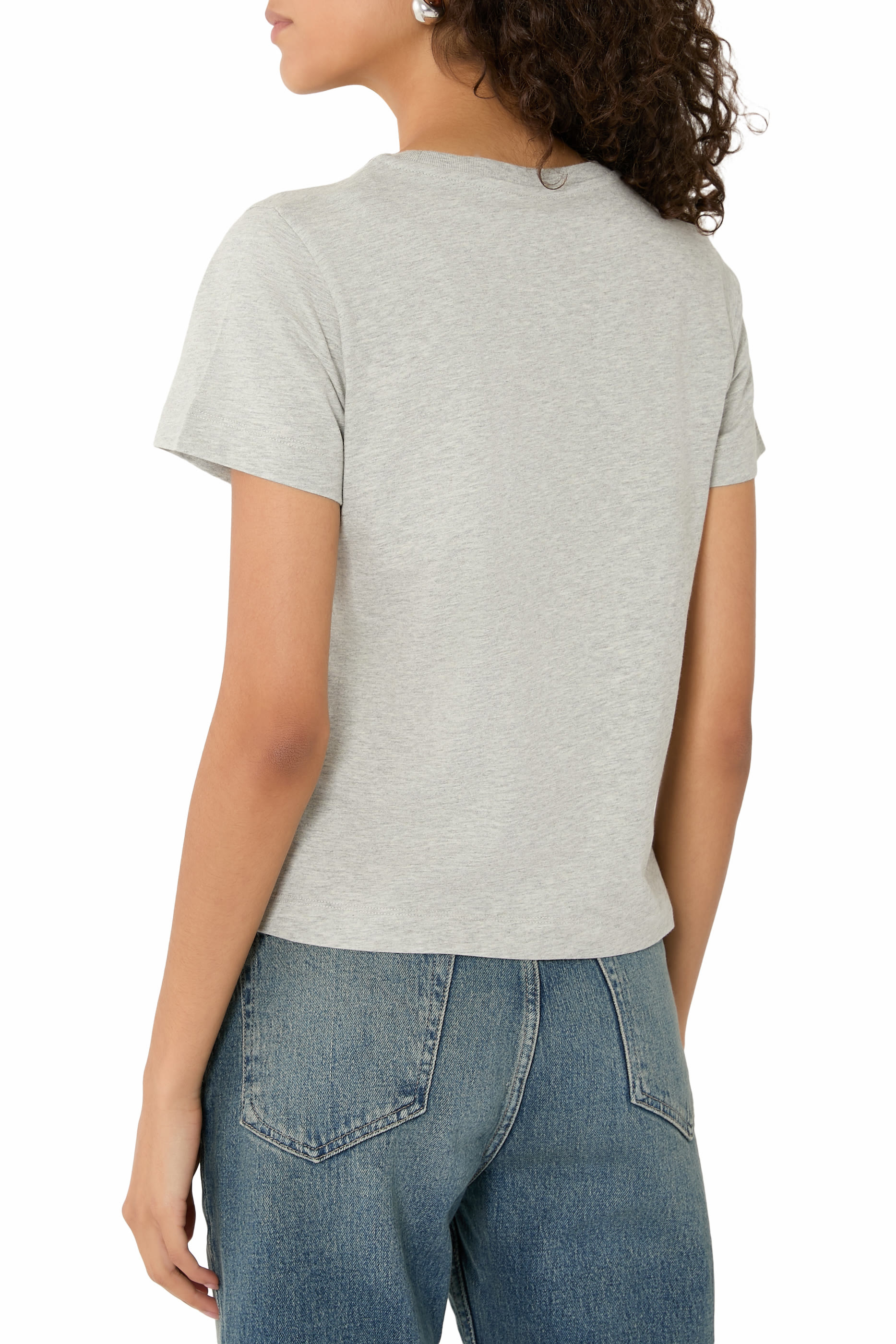 تيشيرت بشعار الماركة قطن