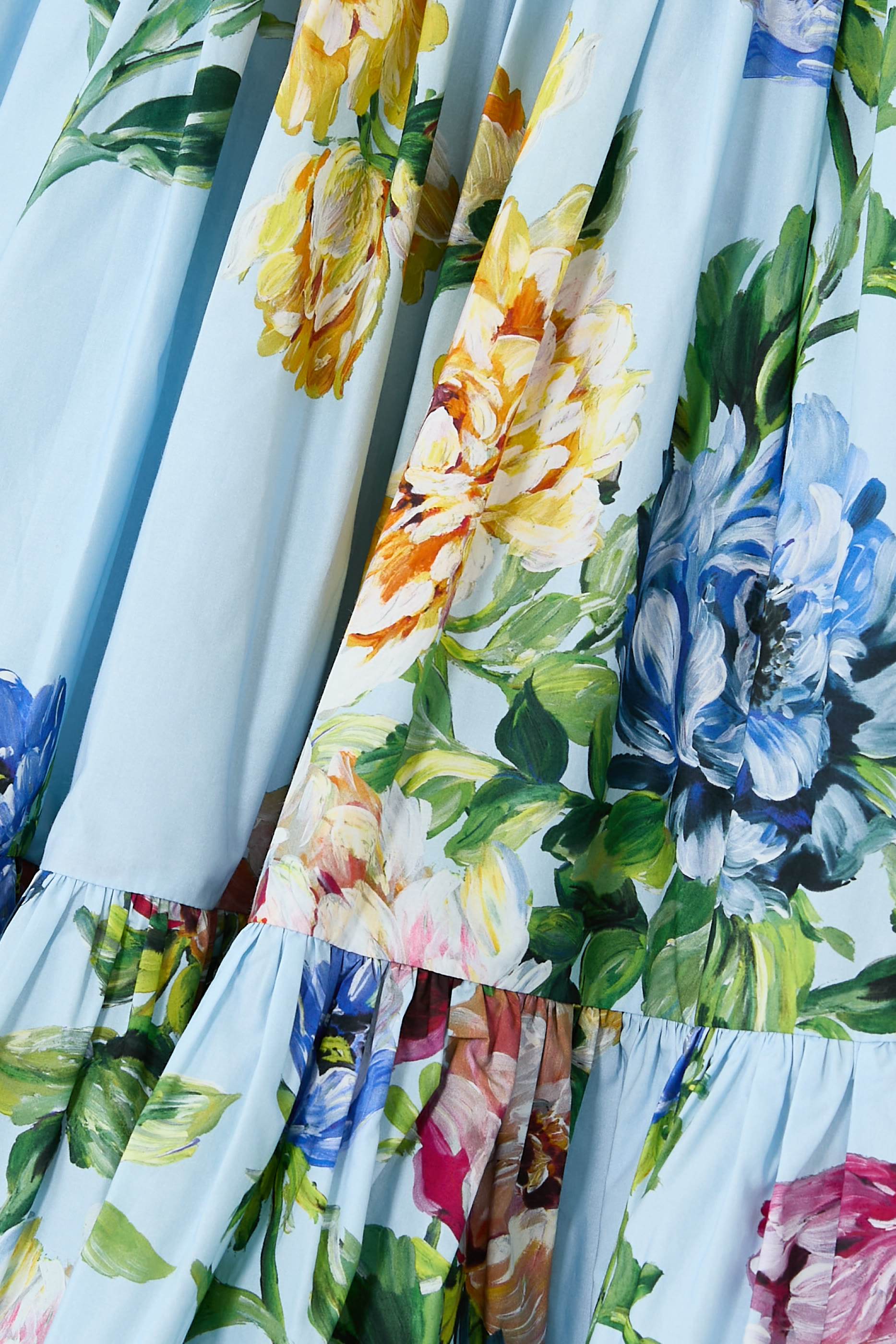 تنورة بطبعة أزهار بوبلين للأطفال