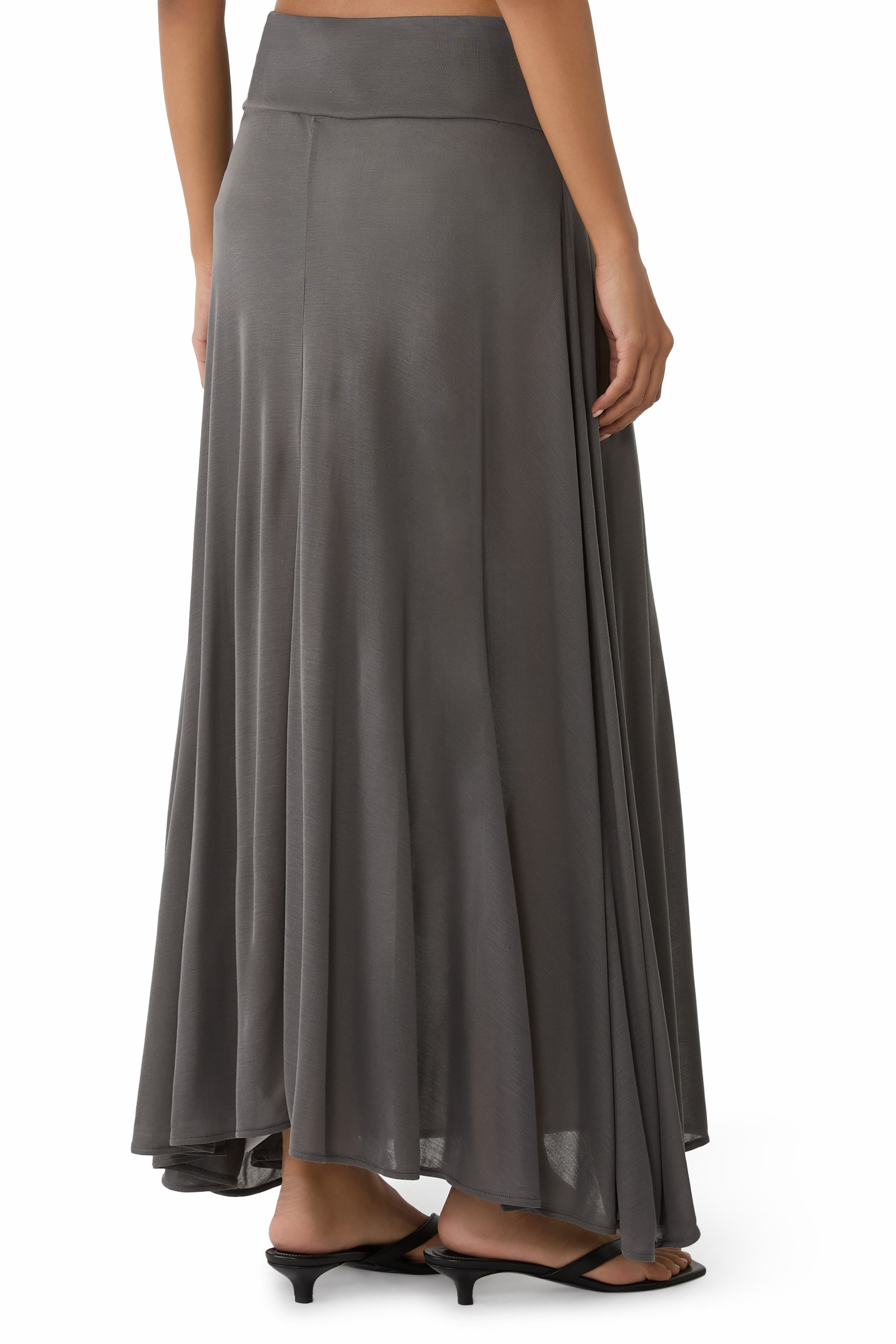 تنورة جيرسيه انسيابي