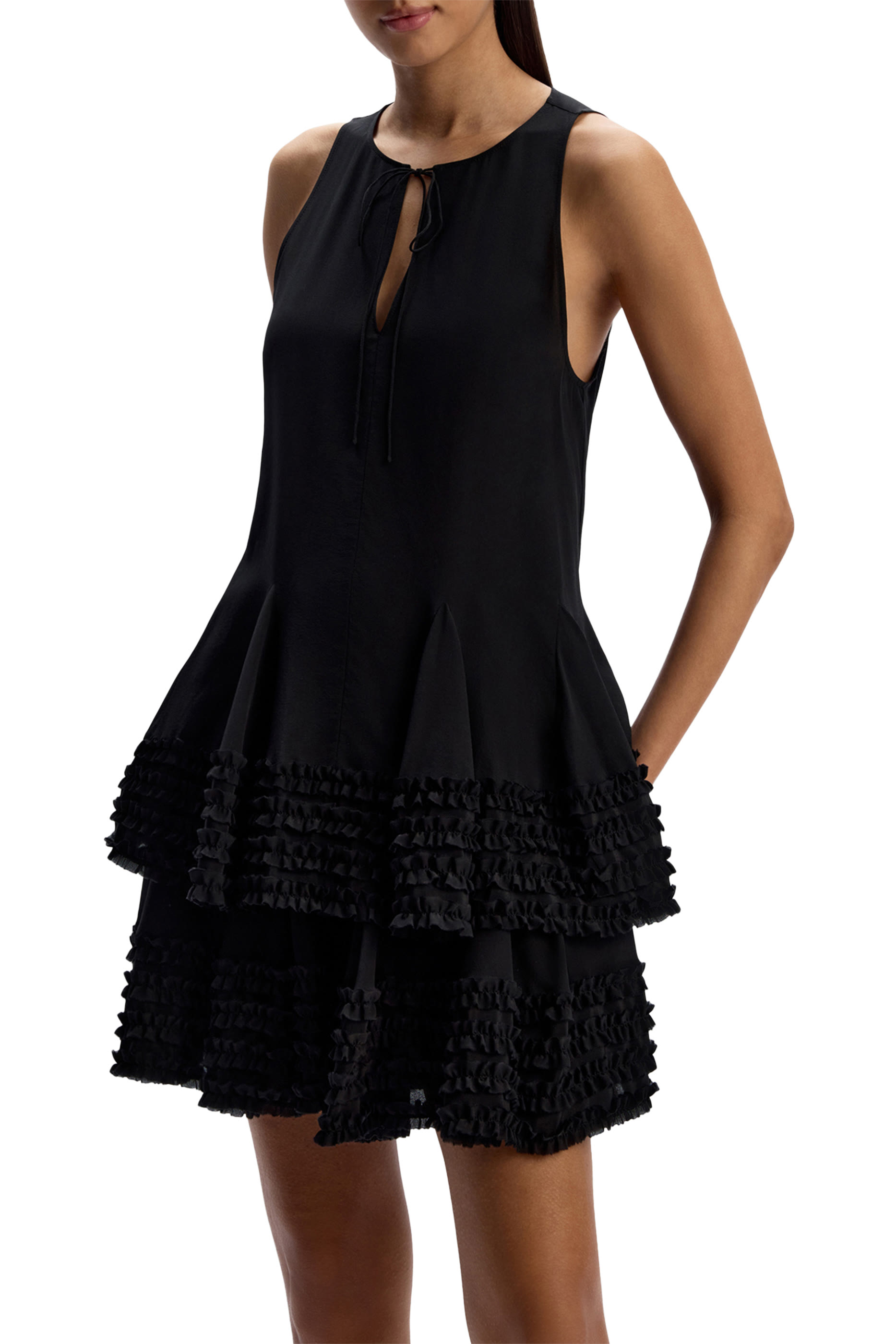 تنورة حرير شيفون