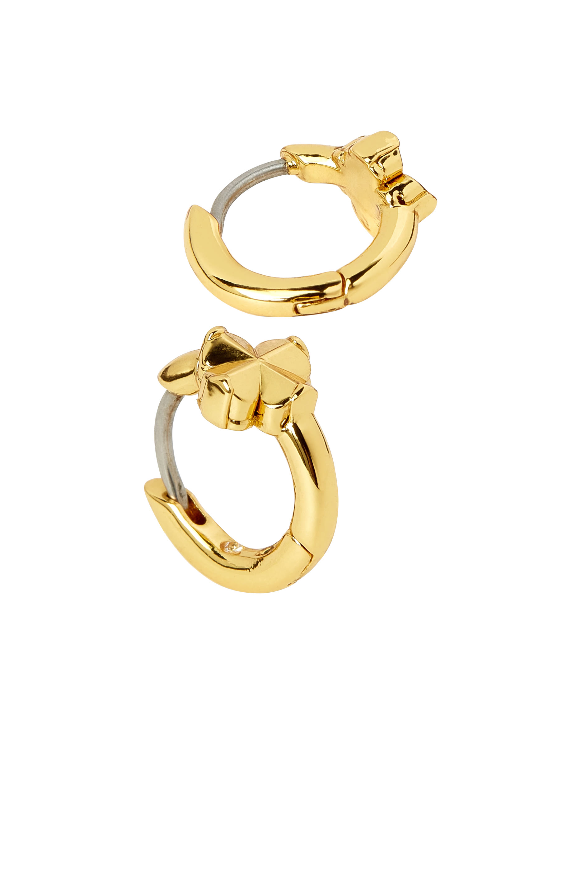 أقراط هاجي بحلي بتصميم زهور بالشكل البستوني