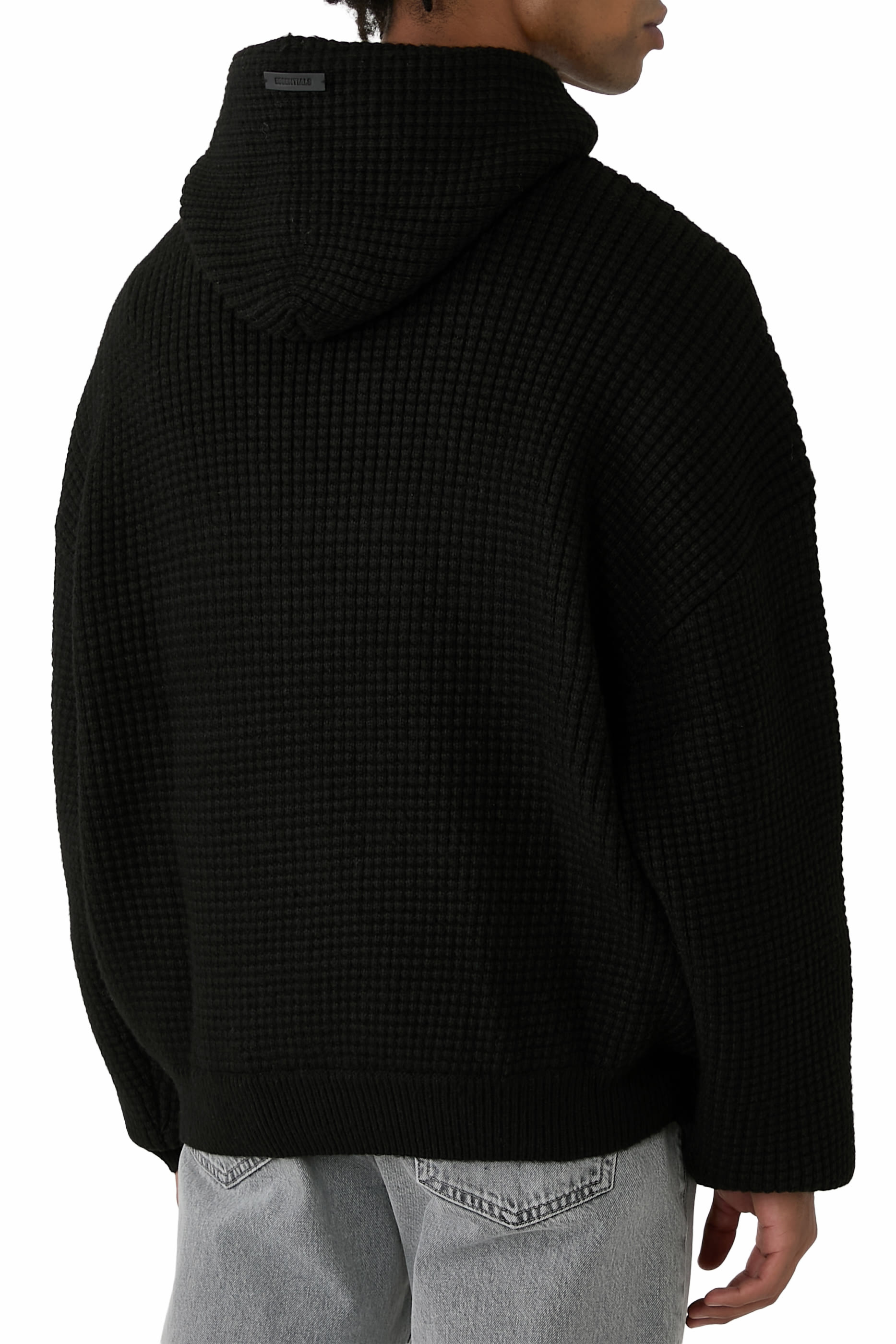 هودي وافل مستوحى من التسعينات قماش ثقيل