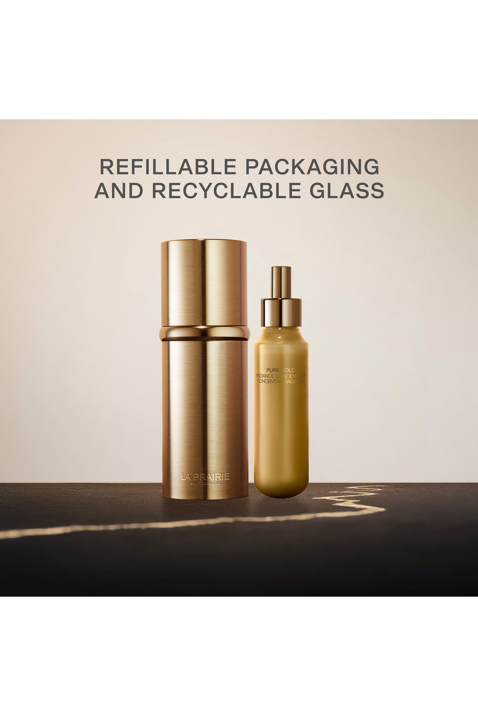 عبوة إعادة ملء سيروم بيور غولد لإشراق البشرة