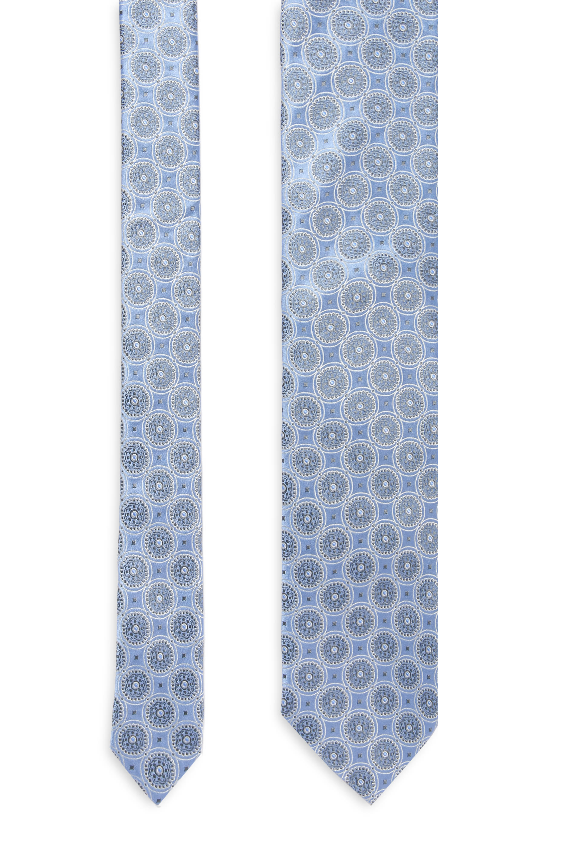 ربطة عنق بنقشة ميدالية نسيج حرير