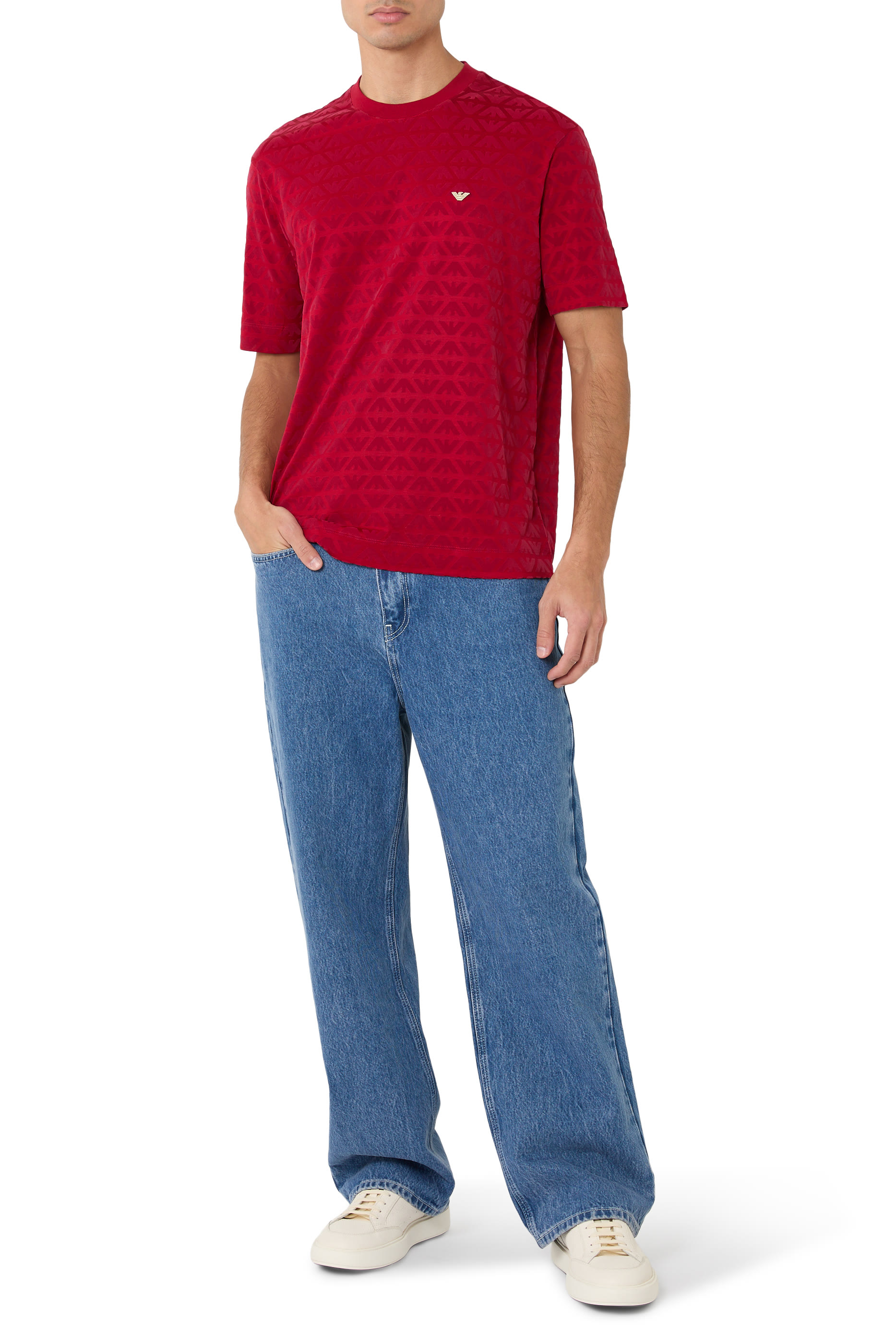 تيشيرت لونار بنقشة نسور مزيج ليوسيل جيرسيه للسنة الجديدة