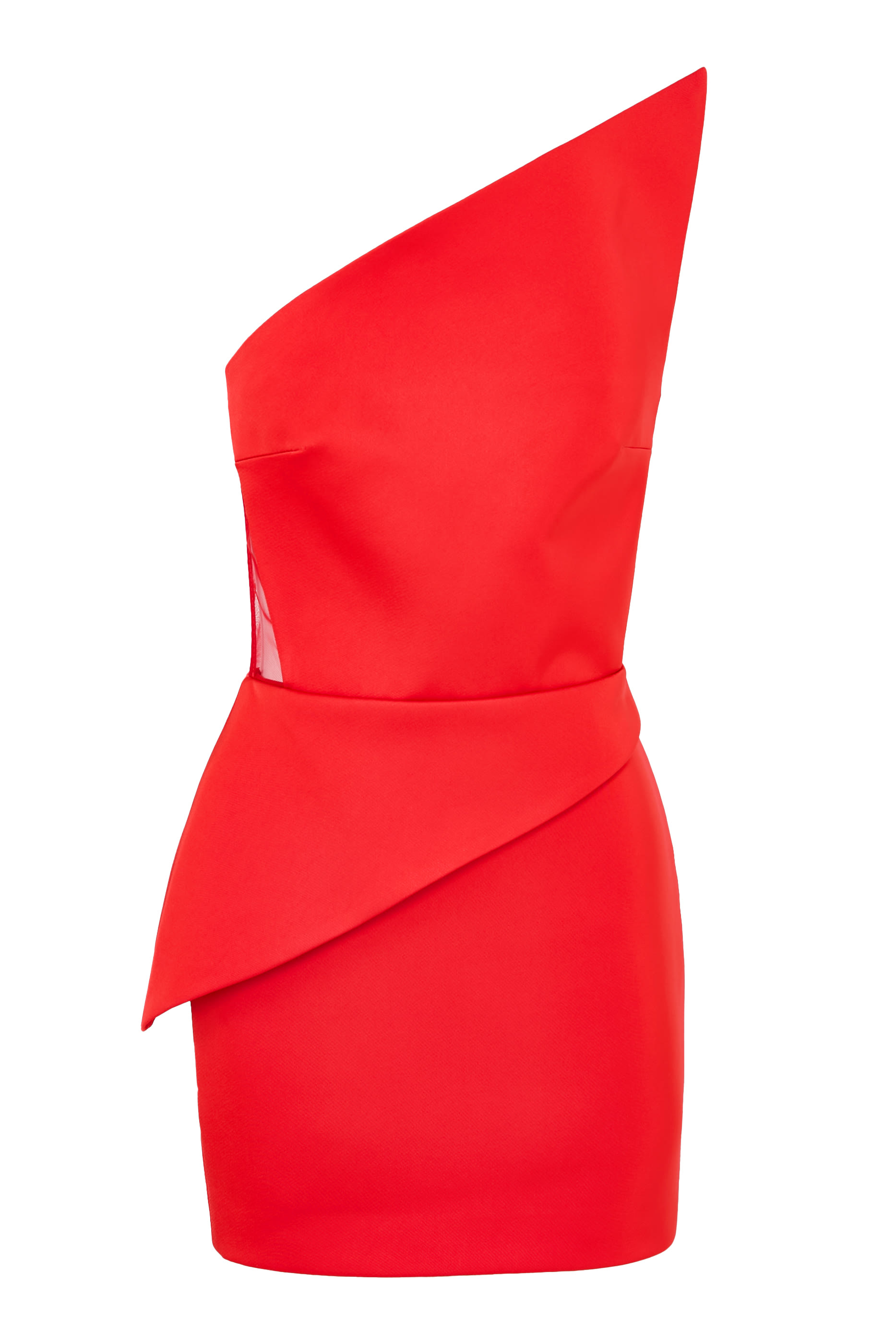 فستان قصير بكتف مكشوف