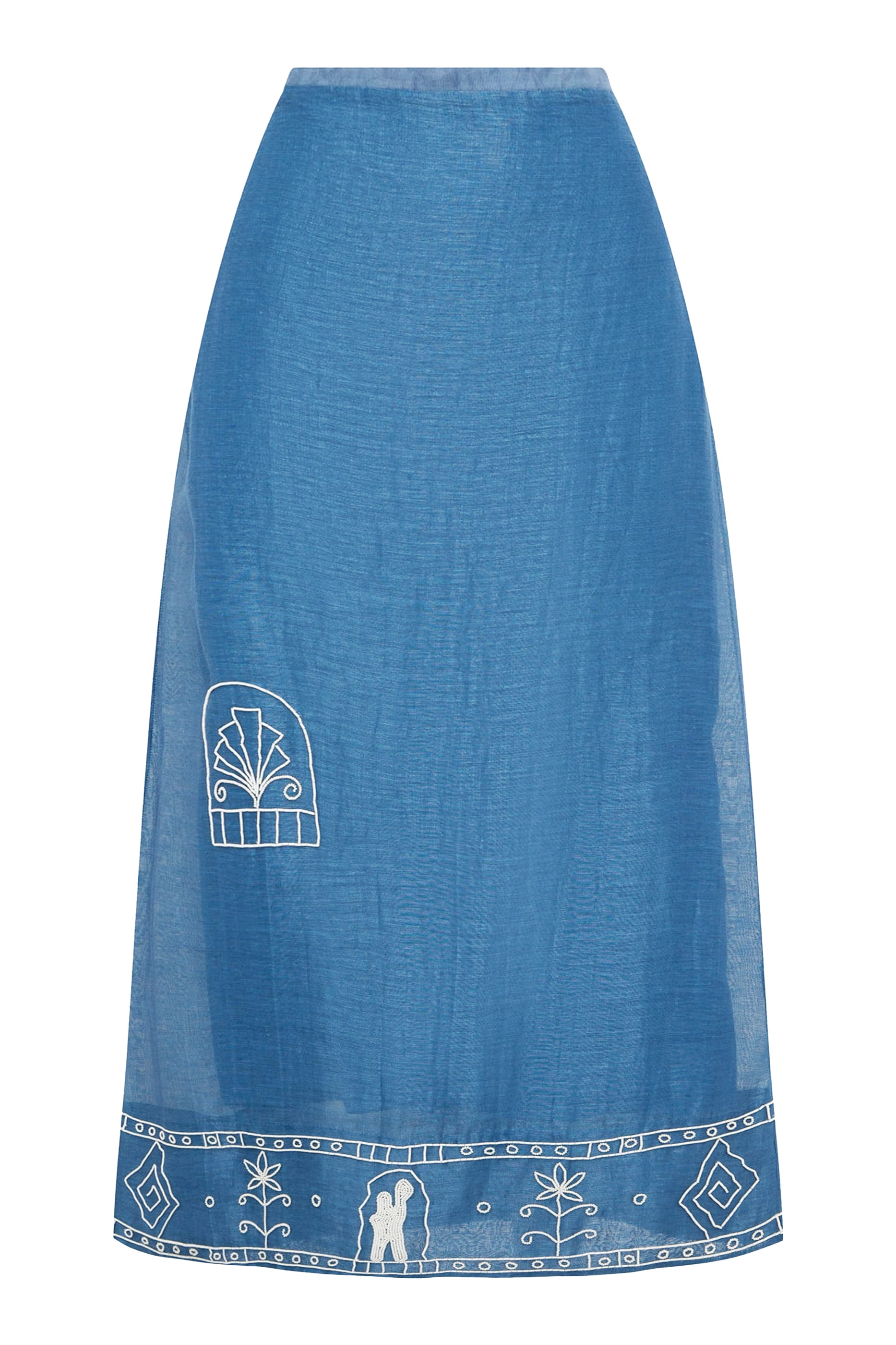 تنورة ياسمين مطرزة