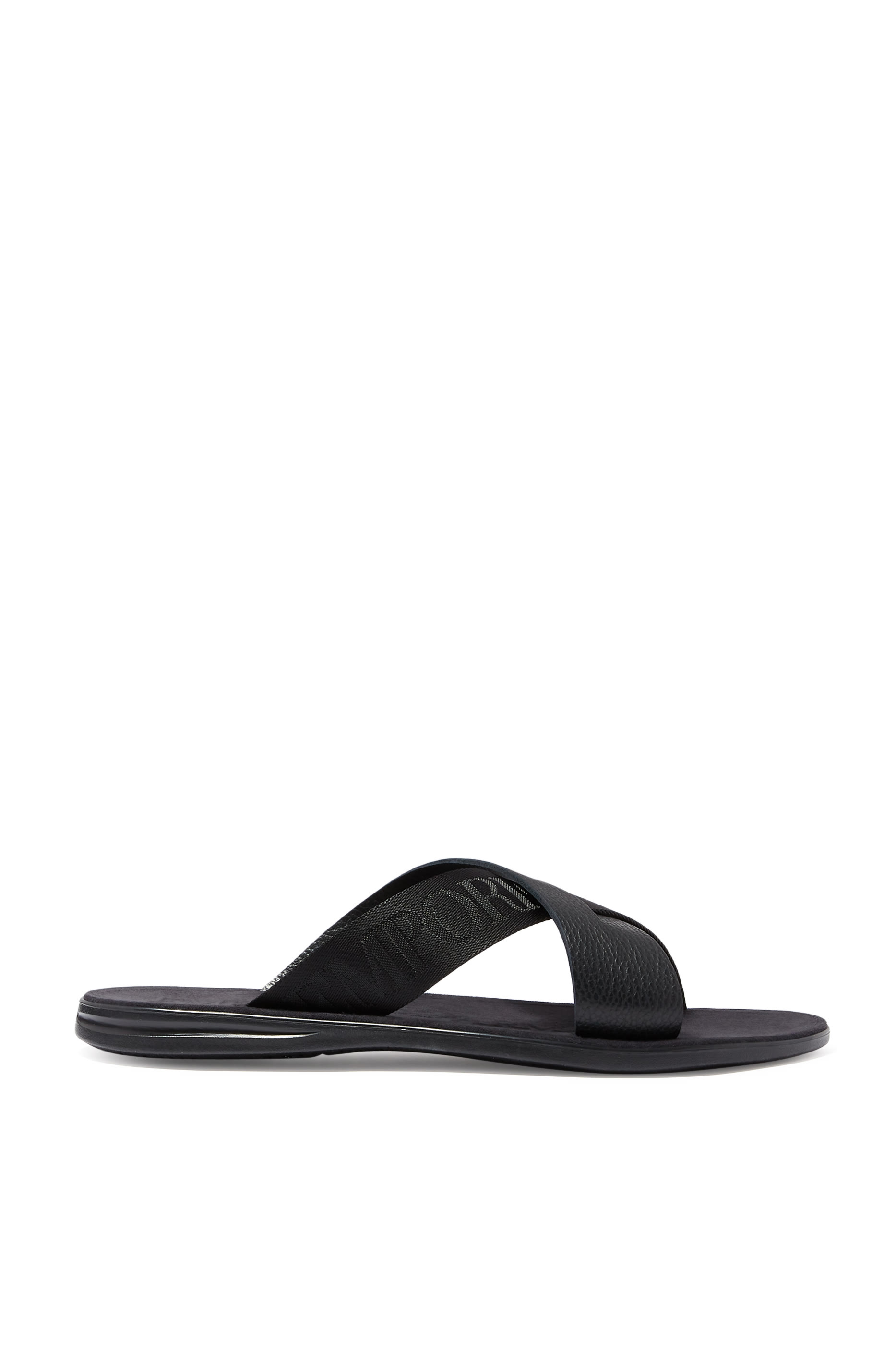 صندل جلد كريس كروس بشعار الماركة