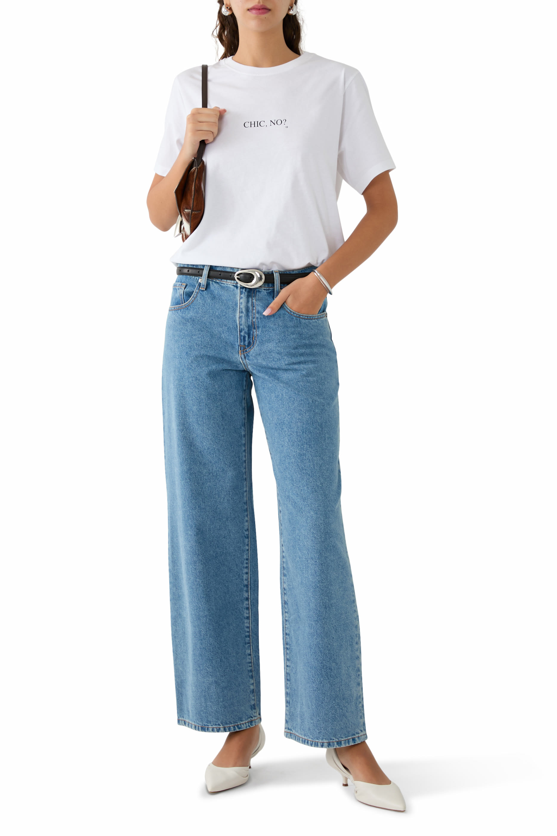 تيشيرت بنقشة شيك نو